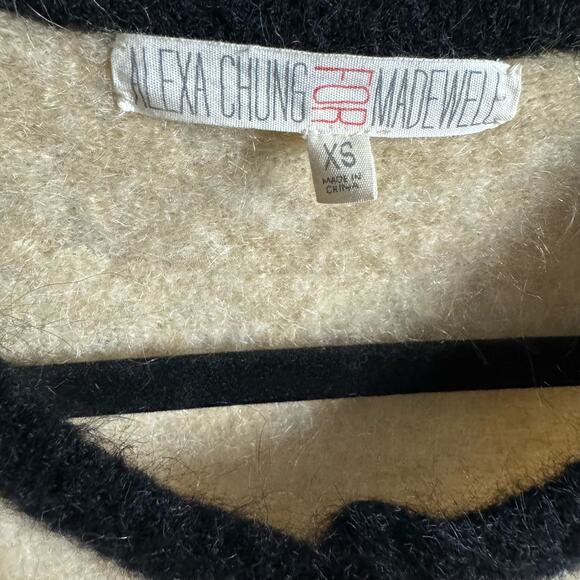 Alexa Chung X Madewell Ruby Cardigan Mohair Wool Blend Cream Casual Wardrobe XS - Picture 7 of 9
